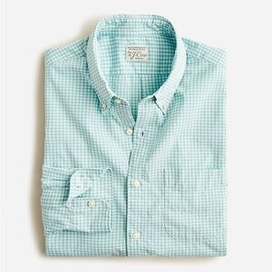 J. Crew Men’s Classic Organic Cotton Poplin Button Down Long Sleeve Shirt Size L